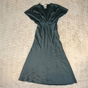 BHLDN Deep Green Gown